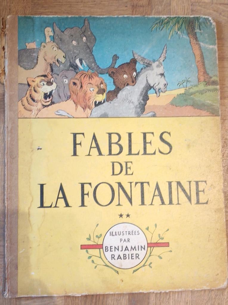 Les fables de la fontaine (édition 1941), Livres, Enlèvement