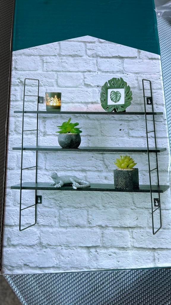 Étagère noire à suspendre, Enlèvement, Utilisé