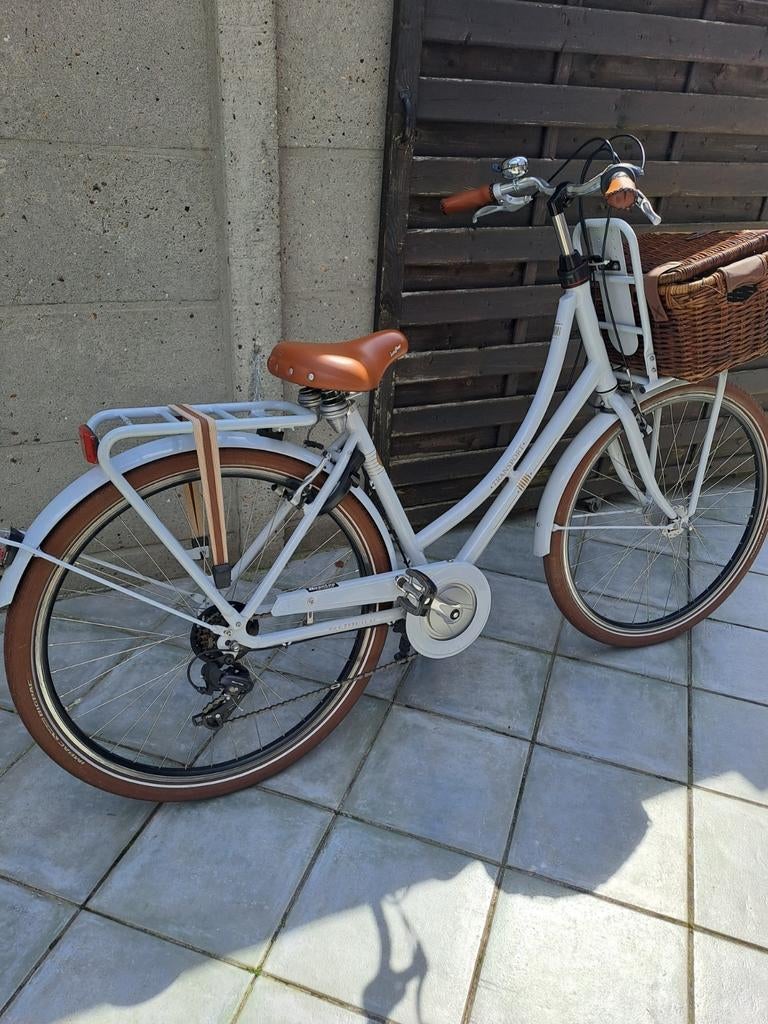 Dames fiets  met mand Batavus, Fietsen en Brommers, Ophalen, Versnellingen, Batavus, 56 cm of meer