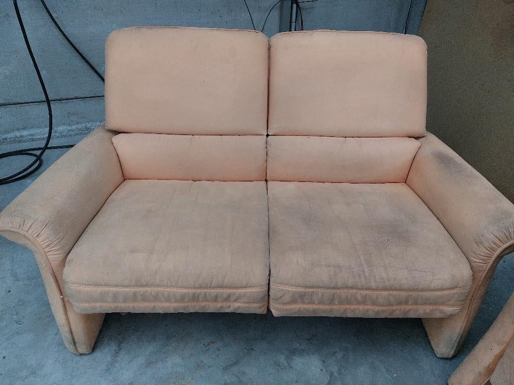 Zetel, Huis en Inrichting, Ophalen, Gebruikt, Tweepersoons, Rechte bank