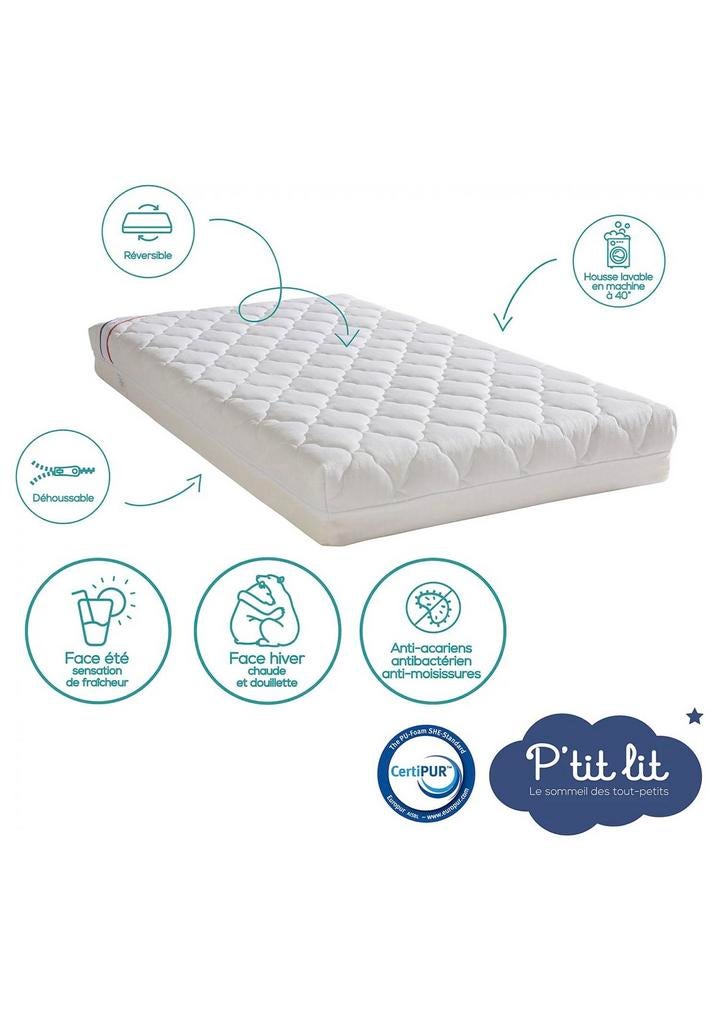 Matelas lit bebe, Ophalen of Verzenden, Zo goed als nieuw, Matras