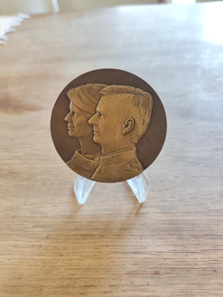 Médaille royale, Postzegels en Munten, Penningen en Medailles, Ophalen of Verzenden, Brons