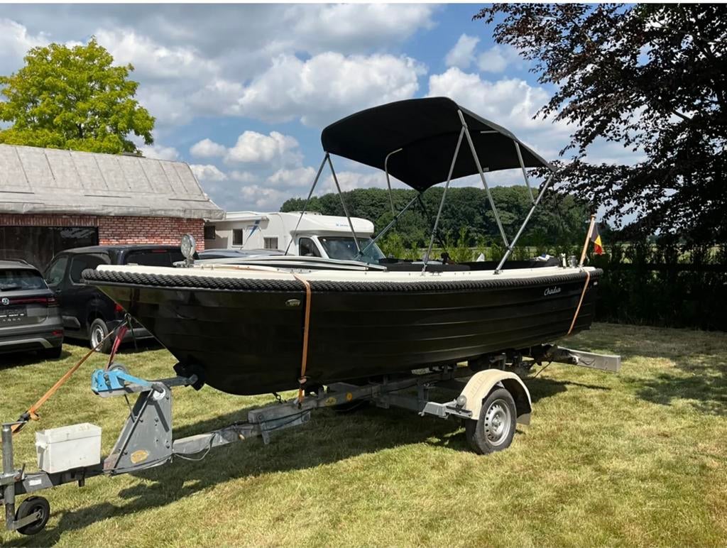 Liberty 520 met Mercury 20PK, Watersport en Boten, Ophalen, 10 tot 30 pk, Zo goed als nieuw, 3 tot 6 meter