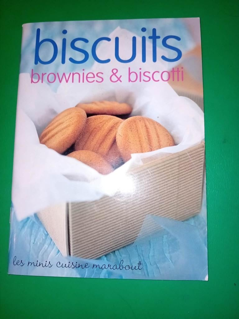 livre : biscuits, brownies et biscotti, Marabout, Gâteau, Tarte, Pâtisserie et Desserts, Enlèvement ou Envoi, France