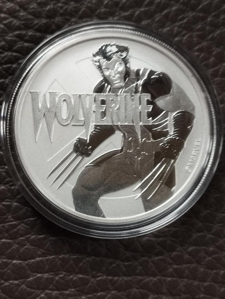 1 oz 999 zilver Tuvalu- Marvel series wolverine 2021, Postzegels en Munten, Edelmetalen en Baren, Ophalen of Verzenden, Zilver