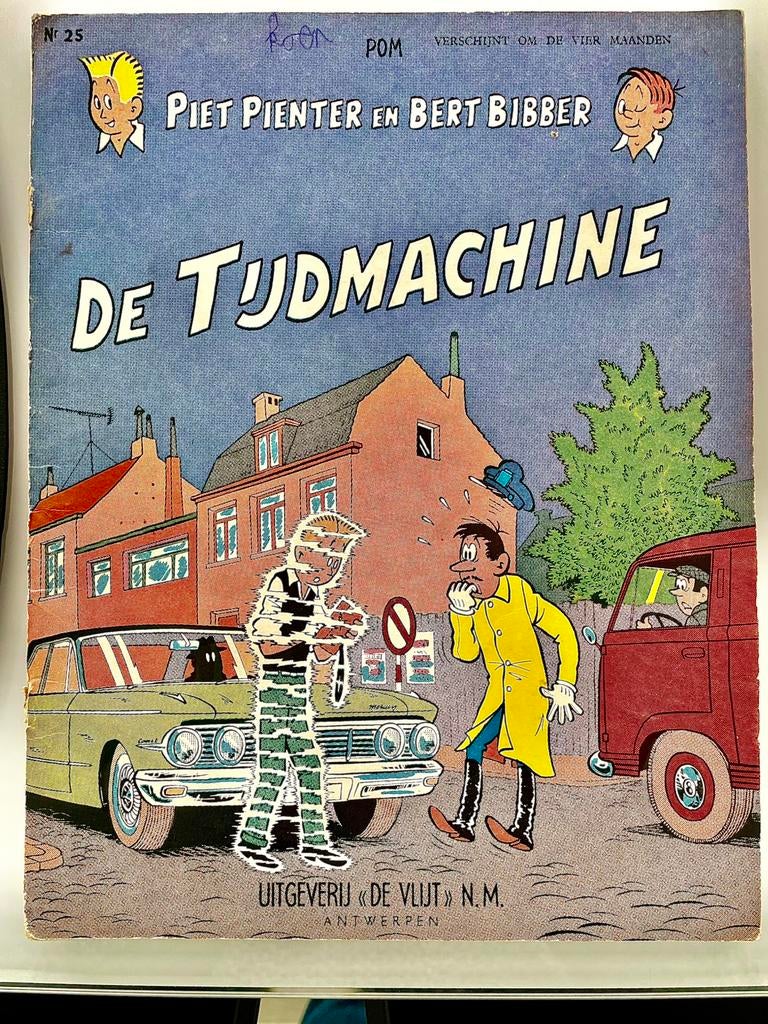De Tijdmachine (album 25) Piet Pienter en Bert Bibber 1970, Ophalen of Verzenden, Zo goed als nieuw