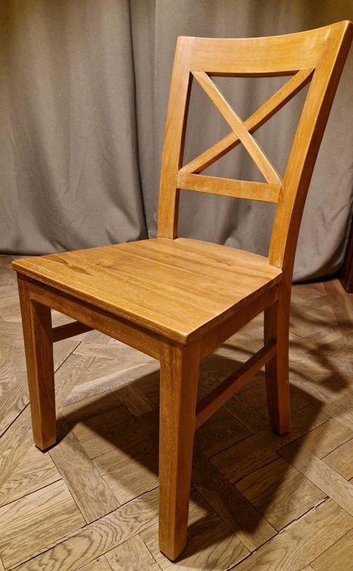 Lot de 6 chaises en teck massif, Maison & Meubles, Chaises, Comme neuf, Brun, Enlèvement, Cinq, Six Chaises ou plus