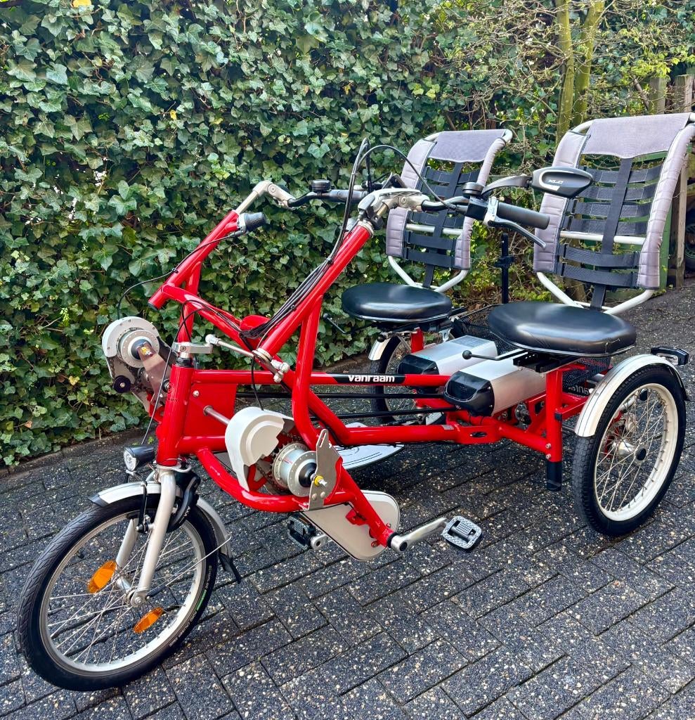 fun2go Van Raam duofiets met DUBBEL BATTERIJ  en garantie, Fietsen en Brommers, Ophalen, Zo goed als nieuw, Overige typen, Fun2go van raam