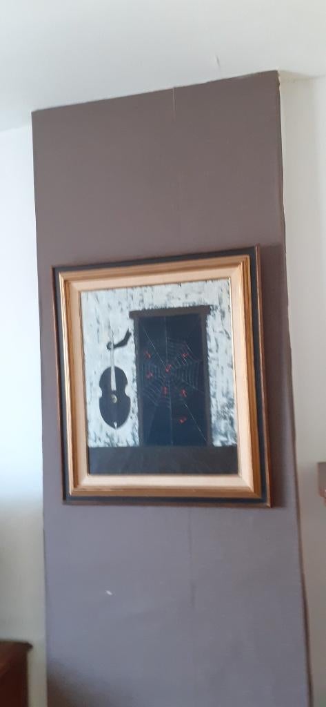 peinture sur toile encadrée artiste belge Percenel, Enlèvement