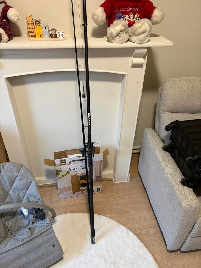 2x Spro Boxxer Carp karperhengels+ 2x Spro Boxxer 150 molens, Ophalen, Zo goed als nieuw