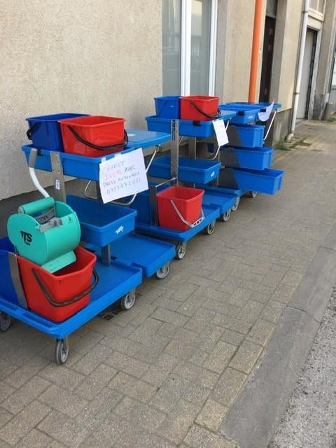 25 pieces chariot de nettoyage ECOLAB 0487872661 Bxl, Enlèvement, Comme neuf