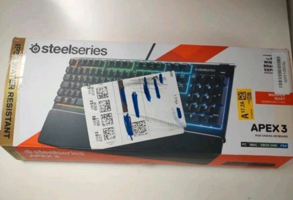 Steelseries Apex 3 toetsenbord, Computers en Software, Toetsenborden, Gaming toetsenbord, Azerty, Ophalen of Verzenden, Zo goed als nieuw
