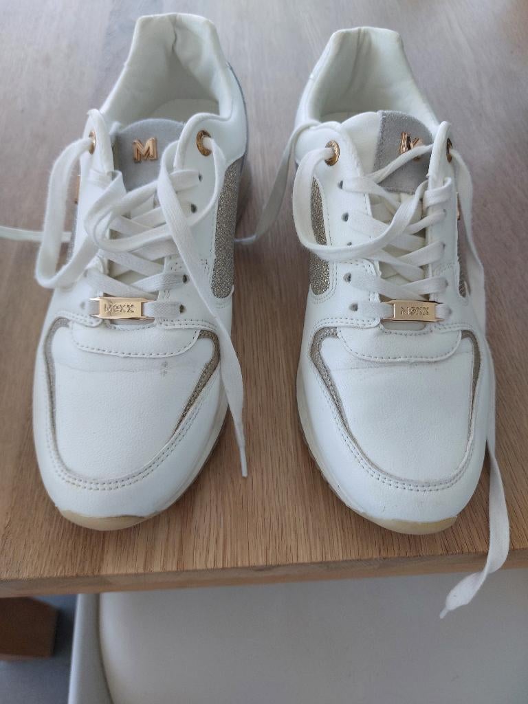 Modieuze damessneaker, Ophalen, Mexx, Wit, Zo goed als nieuw