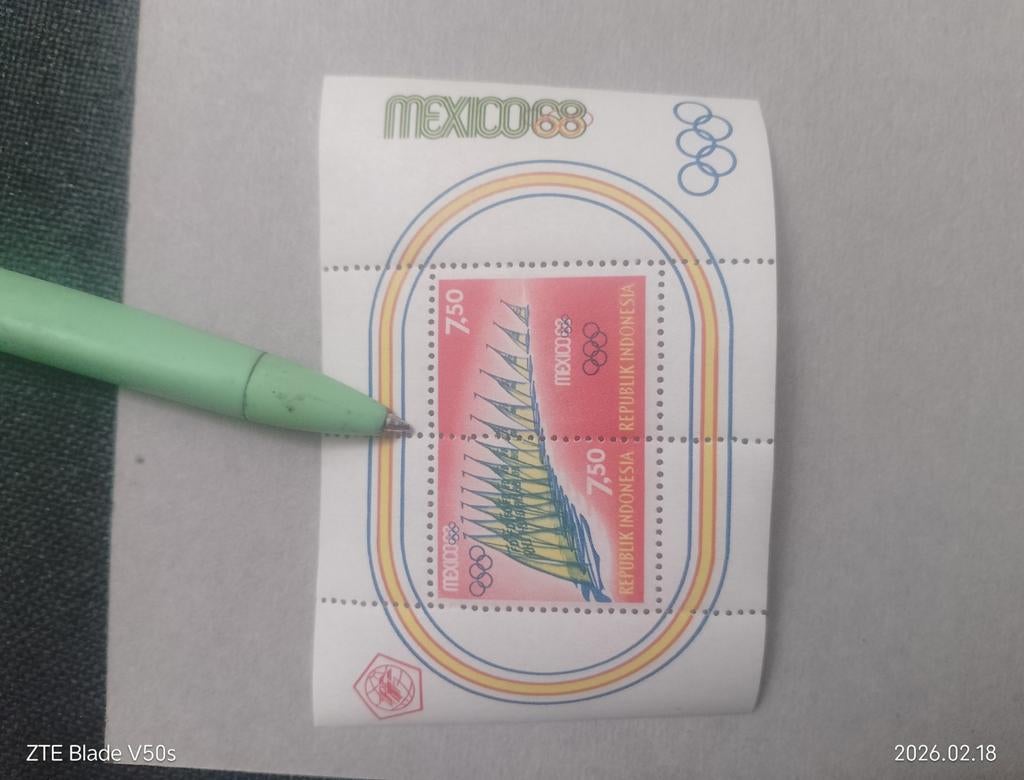 Postzegels Olympia Mexiko, Ophalen of Verzenden