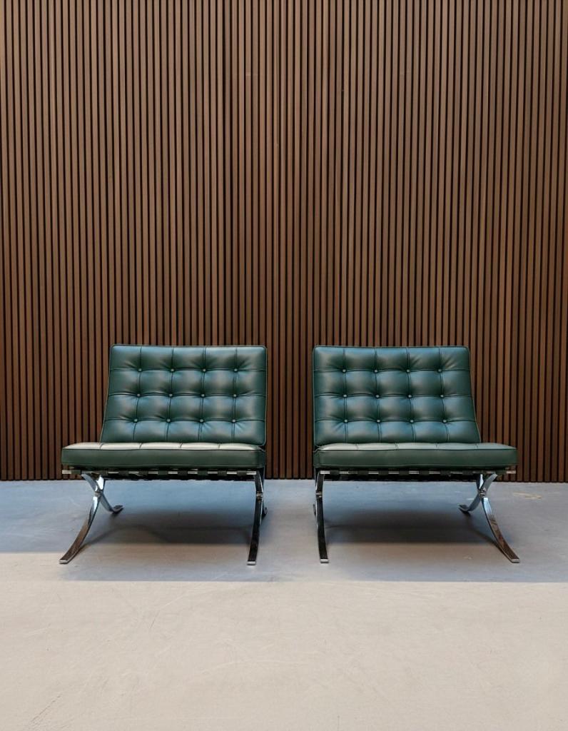 Knoll Barcelona chair - Bauhaus green, Enlèvement ou Envoi