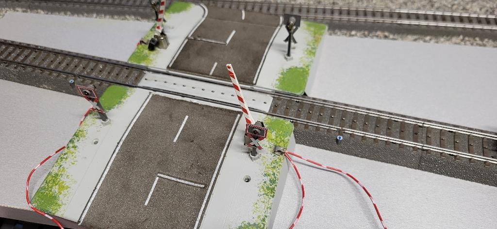 marklin H0 74920 automatische overweg ( voor C rails ), Hobby en Vrije tijd, Modeltreinen | H0, Gebruikt, Rails, Wisselstroom