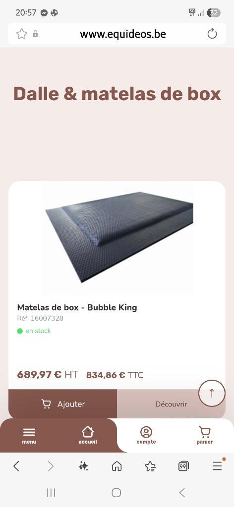 Matelas box, Ophalen, Zo goed als nieuw, Overige soorten