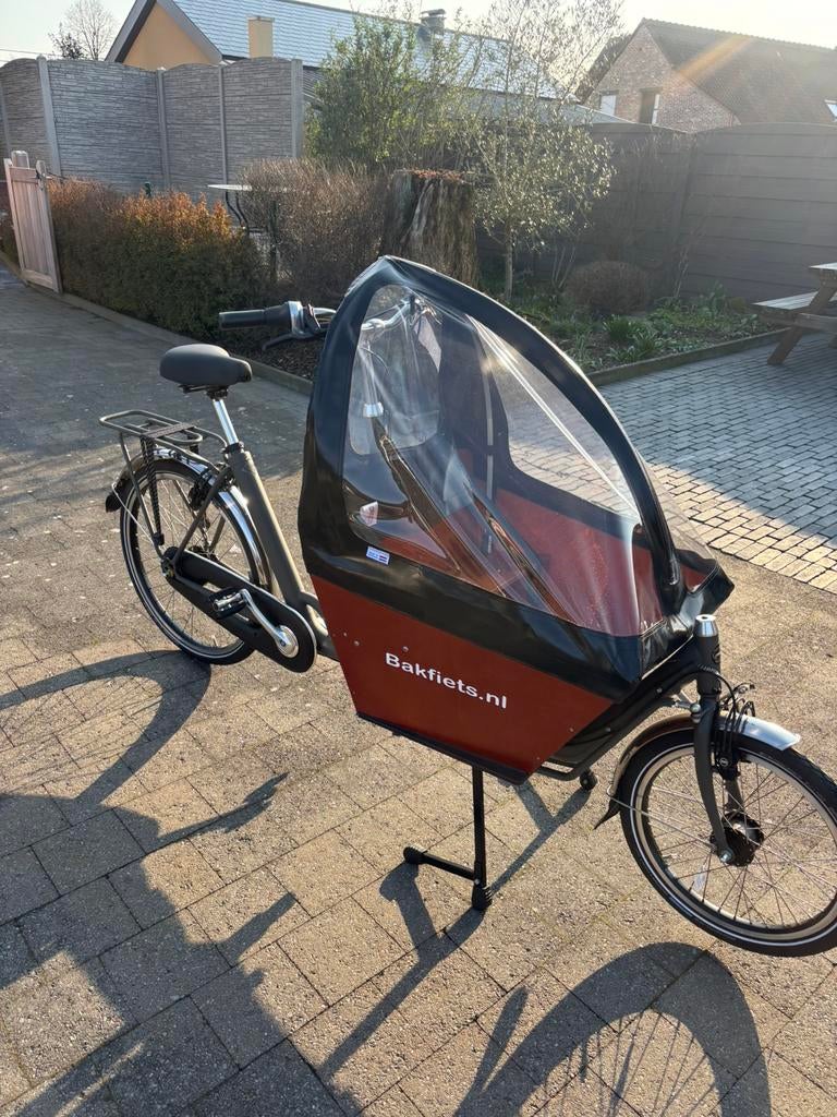 Bakfiets short. Nieuw, Huif, Nieuw, 2 kinderen, /