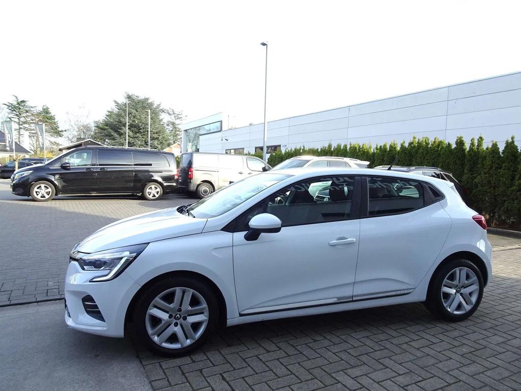 Renault Clio 1.0TCe 5d. CARPLAY,NAVI,FULL LED,CRUISE,BLUETH,, Auto's, Renault, Gebruikt, Wit, 3 cilinders, 74 kW