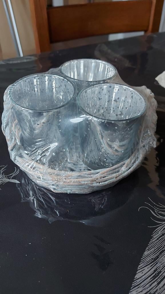 Plateau avec bougeoirs, Enlèvement ou Envoi, Neuf