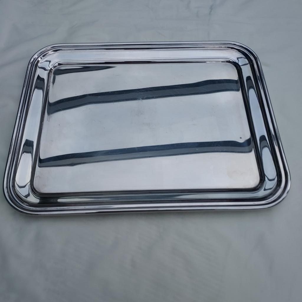 Plateau Alessi large 40 sur haut 31,5, Alfra  18/10, Maison & Meubles, Comme neuf, Enlèvement, Autres styles, Balance ou Balances