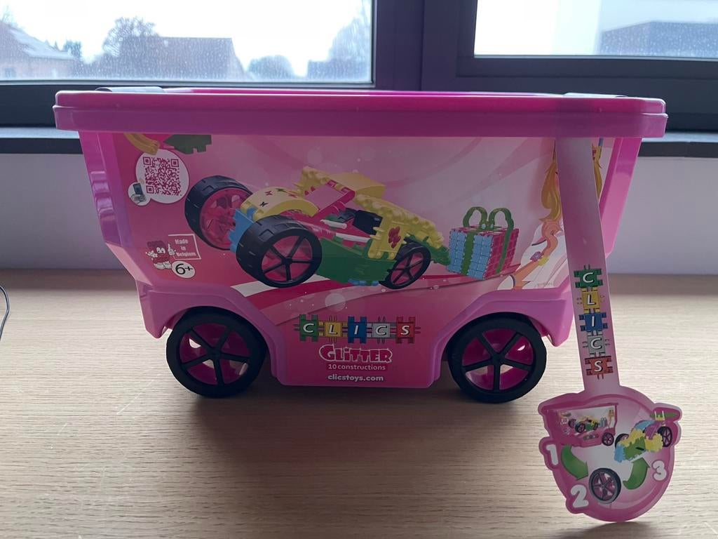 Nieuw Clics Glitter 400 stuks Rollerbox, Kinderen en Baby's, Speelgoed | Educatief en Creatief, Ophalen, Nieuw, Bouwen