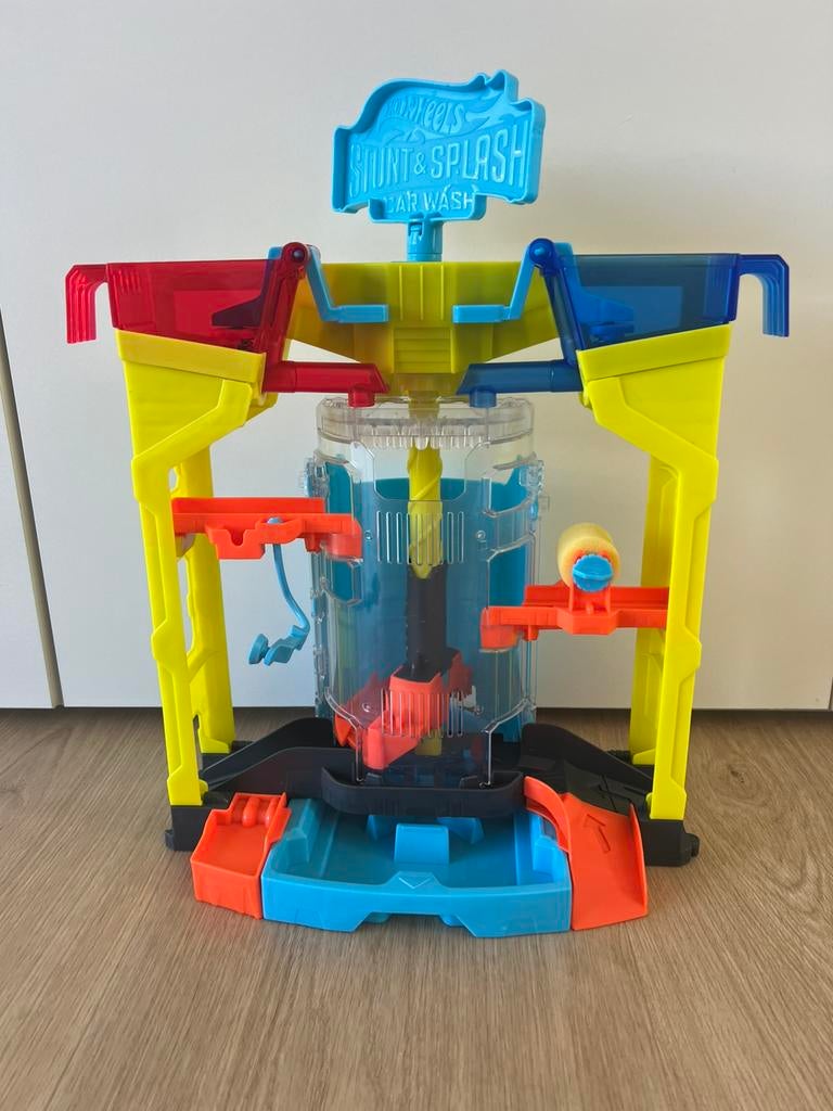 Hot Wheels City Stunt & Splash Car Wash, Enlèvement, Comme neuf, Hot Wheels