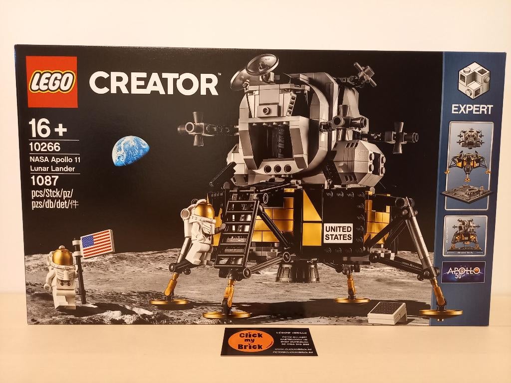 10266- Lego NASA Apollo 11 Lunar Lander - Construit une fois, Enfants & Bébés, Jouets | Duplo & Lego, Comme neuf, Lego, Ensemble complet