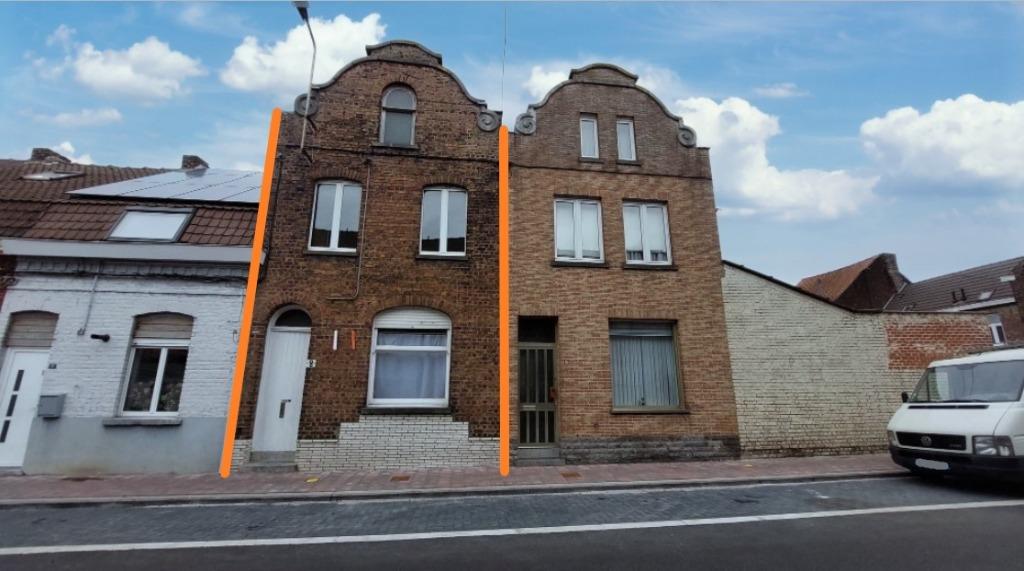 Maison d'habitation à rénover située dans une rue calme, Immo, Maison 2 façades, Mouscron, 113 m², 403 kWh/m²/an