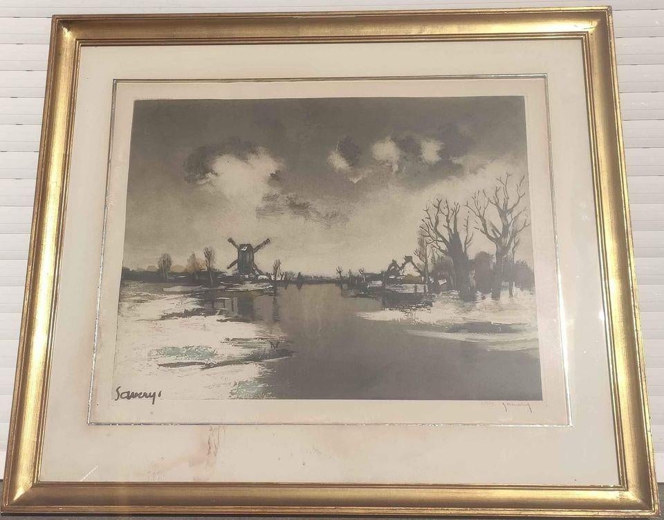 gravure apres saverys signe roger hebbelinck, Antiquités & Art, Enlèvement ou Envoi