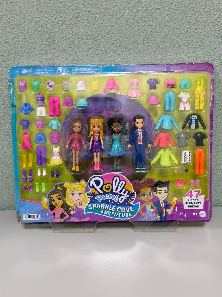 Polly Pocket Fonkelgrot Modeset 47dlg Nieuw poppen + kleding, Kinderen en Baby's, Speelgoed | Poppen, Nieuw, Ophalen of Verzenden