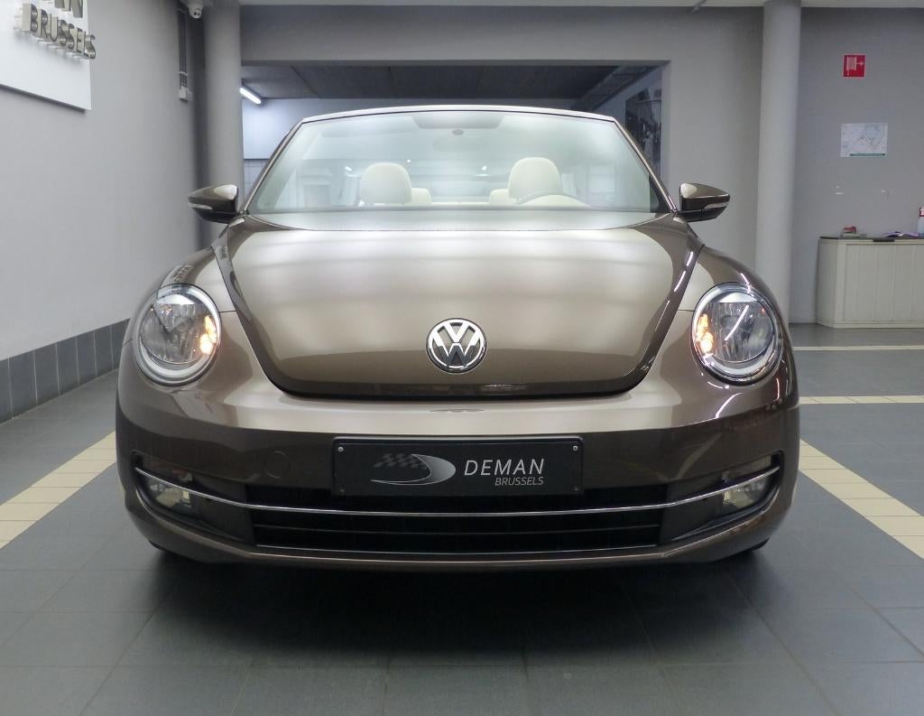 Volkswagen New Beetle metaalbruin Cab 1.2 TSI, Auto's, Volkswagen, Voorwielaandrijving, 4 cilinders, Bedrijf, Handgeschakeld