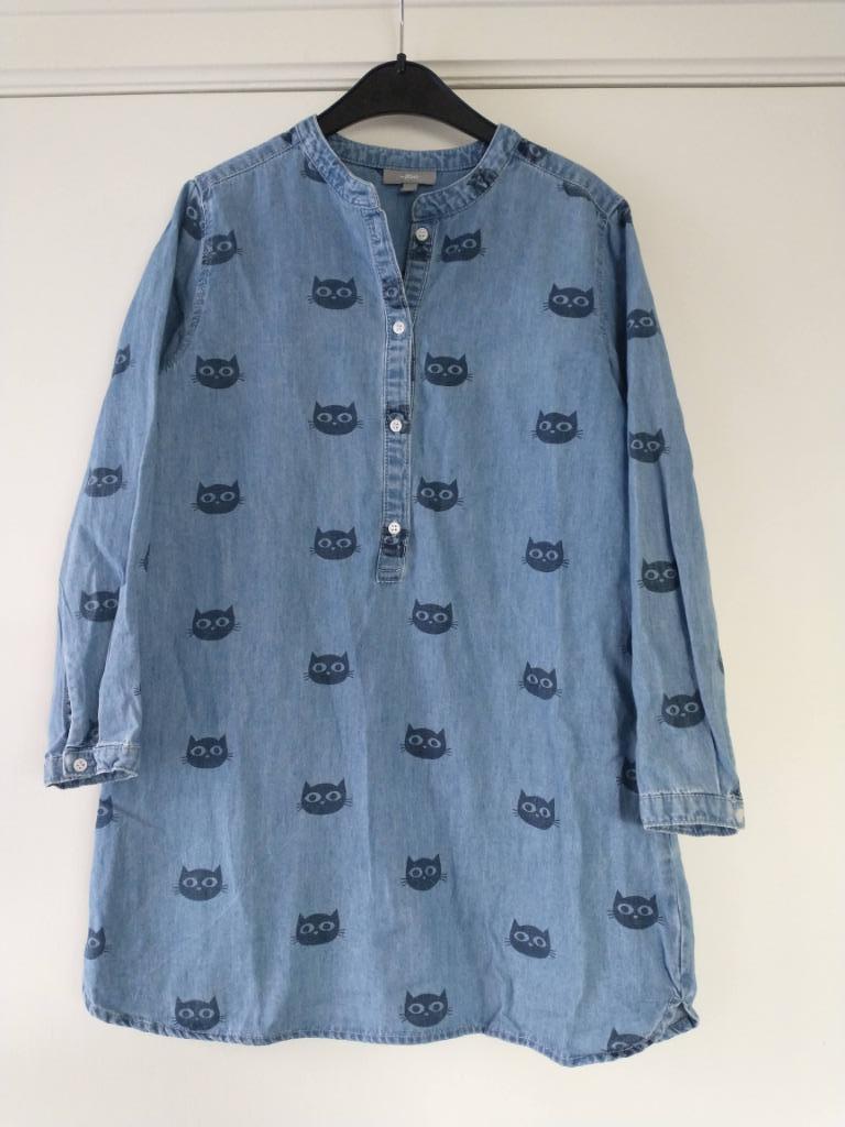 Jeans hemdjurk katjes - JBC - maat 134, Robe ou Jupe, Enlèvement ou Envoi, JBC, Utilisé