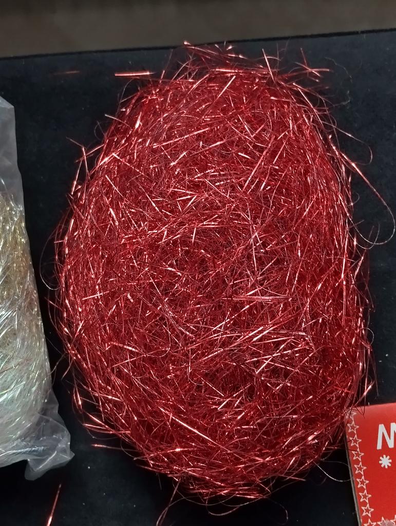 Cheveux d'ange rouge vintage année 80-90, Enlèvement