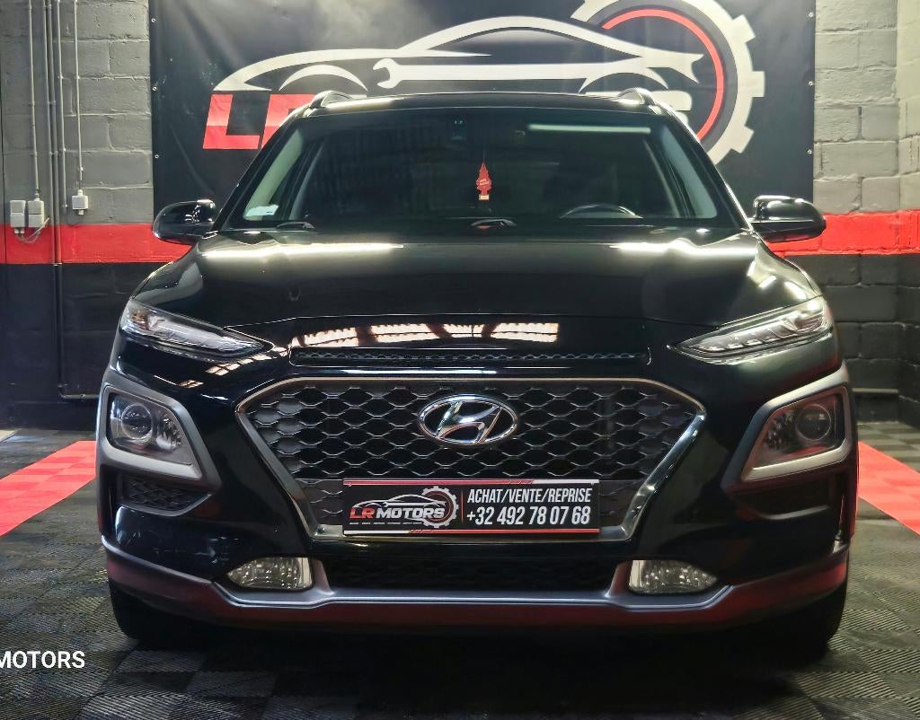 **Hyundai Kona/1.6 T-GDI//AUTOMAAT//GARANTIE**, Auto's, Hyundai, Stof, 4 cilinders, Zwart, Bedrijf