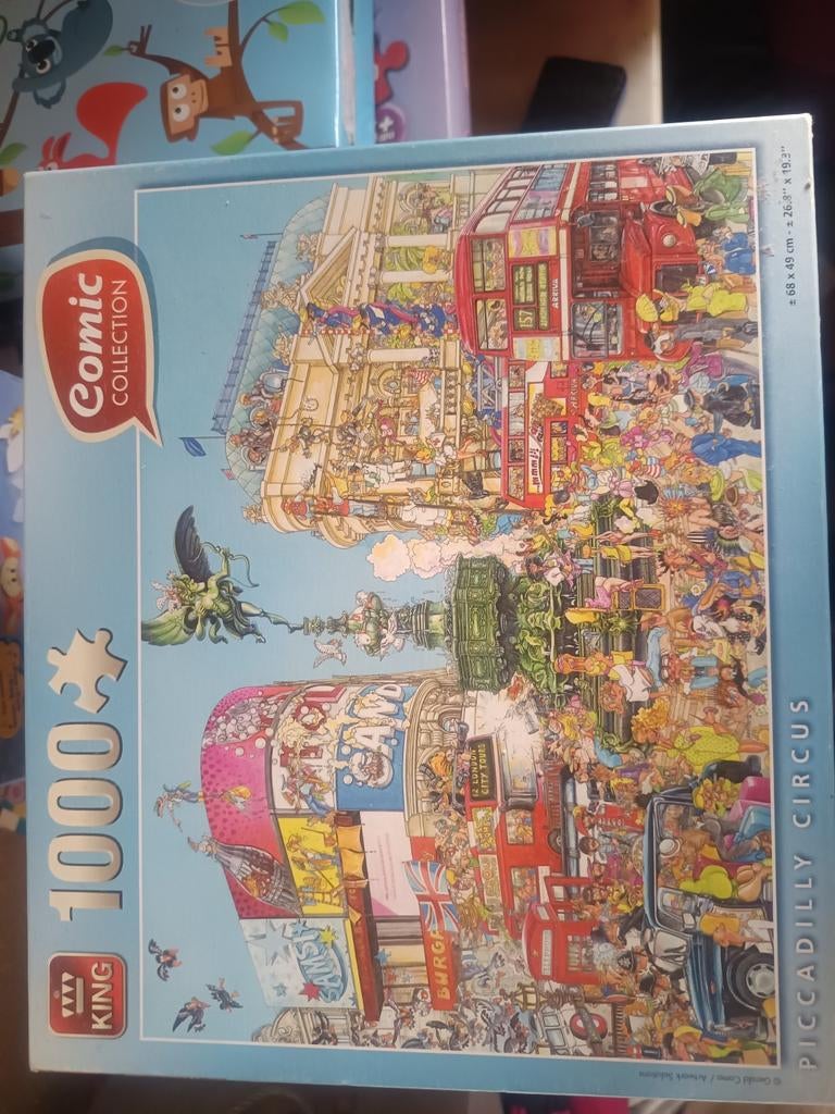 Erg leuke puzzels van 1000 stukjes, Hobby en Vrije tijd, Ophalen of Verzenden, Zo goed als nieuw