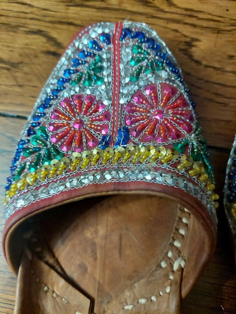 Glitter schoenen handgemaakt, Kleding | Dames, Ophalen of Verzenden