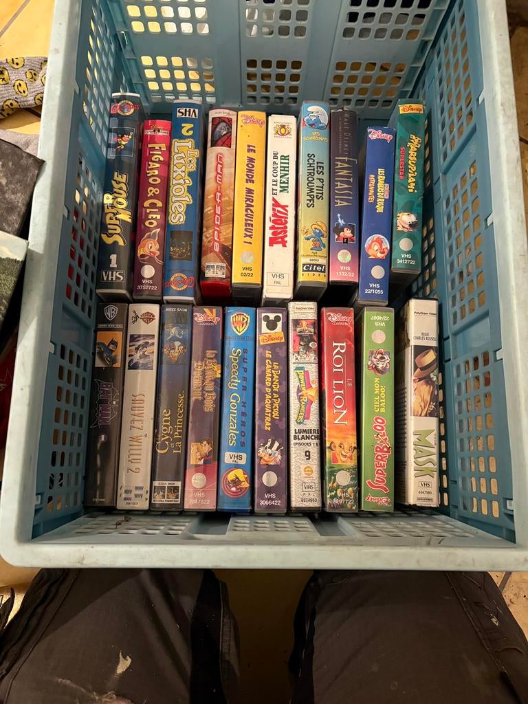 Lot ee 34 vhs disney et warner, Tous les âges, Enlèvement, Utilisé, Comédie