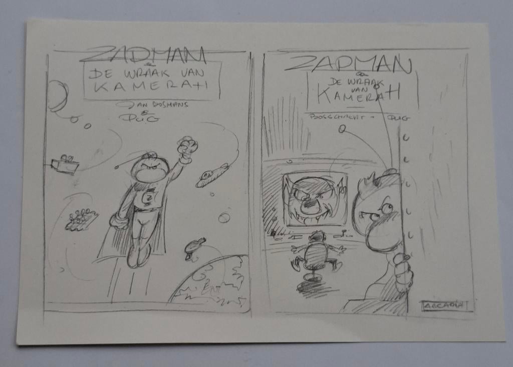 Zapman en Sam. Bosschaert en Pug, Envoi