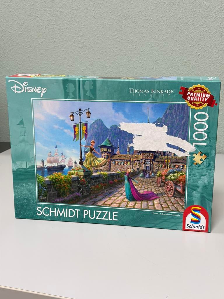 Schmidt 58042 Disney Frozen Celebration in Arendelle puzzel, Ophalen of Verzenden, 500 t/m 1500 stukjes, Nieuw, Legpuzzel