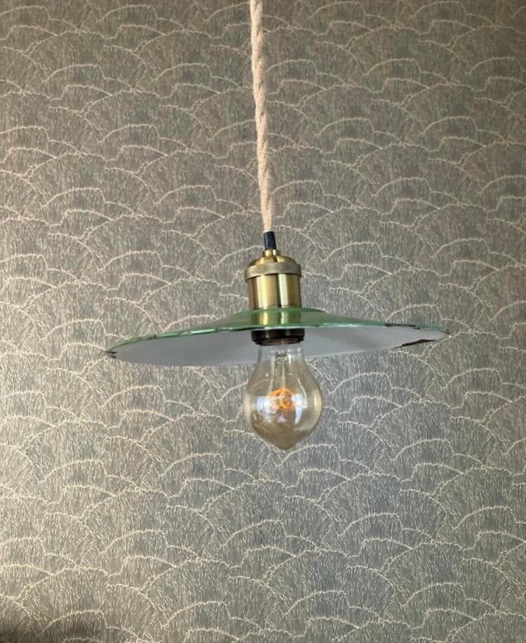 Hanglamp emaille, Ophalen of Verzenden, Zo goed als nieuw