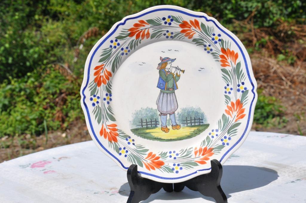 (d)§  assiette henriot quimper france (2), Antiek en Kunst, Ophalen of Verzenden