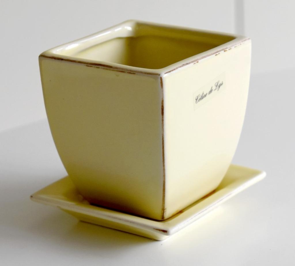 Pot de fleurs Céline de Lys, Jardin & Terrasse, Moins de 25 cm, Poterie, Enlèvement, Intérieur