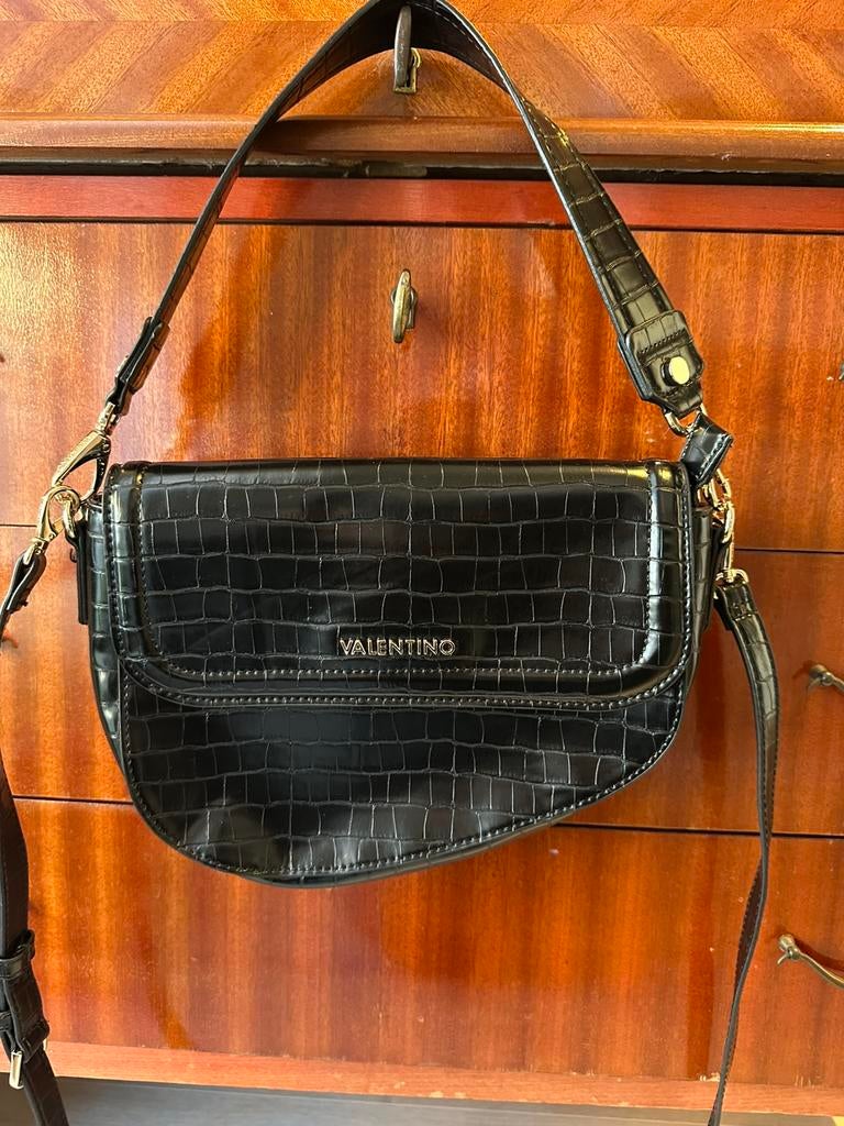 Sac à bandoulière/bandoulière Valentino noir, Enlèvement ou Envoi, Comme neuf