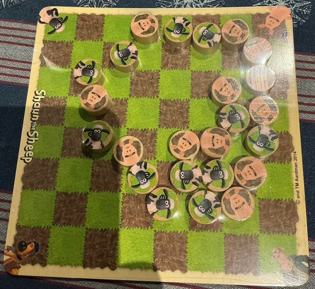 Dambord Shaun The Sheep, Ophalen, Zo goed als nieuw