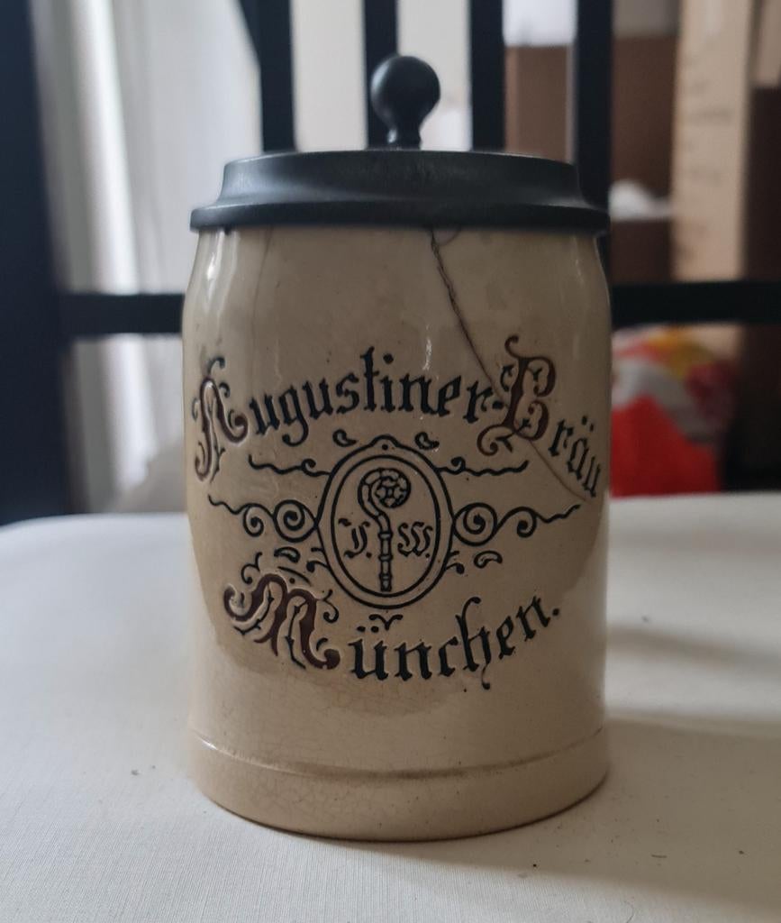 Vase à bière Aude ancien provenant d'Allemagne par la ville, Enlèvement ou Envoi