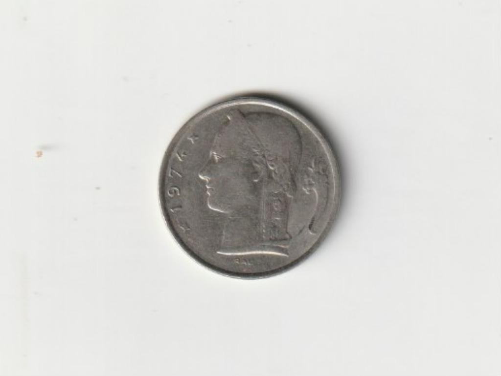 BELGIE BELGIUM  BAUDOUIN 5 FRANK 1974 NL, Postzegels en Munten, Ophalen of Verzenden, Metaal, Losse munt