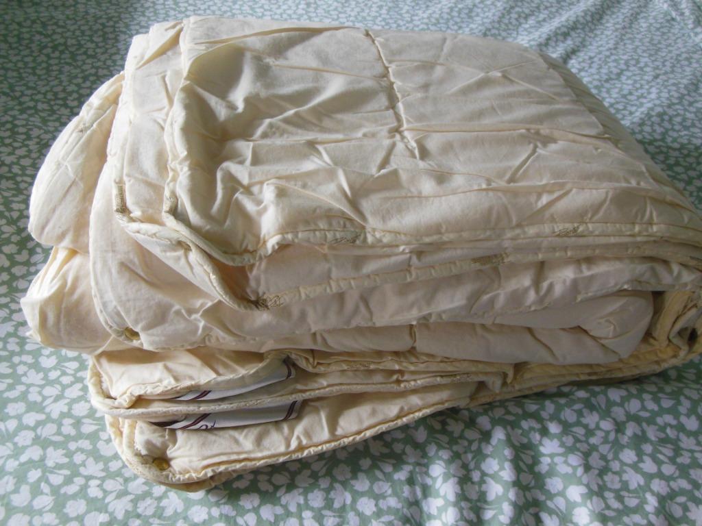 Dekbed (donsdeken) wol - 140 x 200 cm - 4 seizoens, Huis en Inrichting, Slaapkamer | Beddengoed, Ophalen, Gebruikt, Eenpersoons