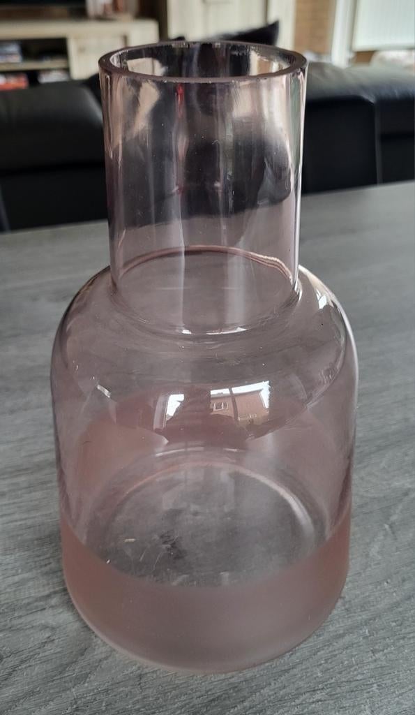 Roze vaas 25cm hoog, Ophalen of Verzenden, Zo goed als nieuw