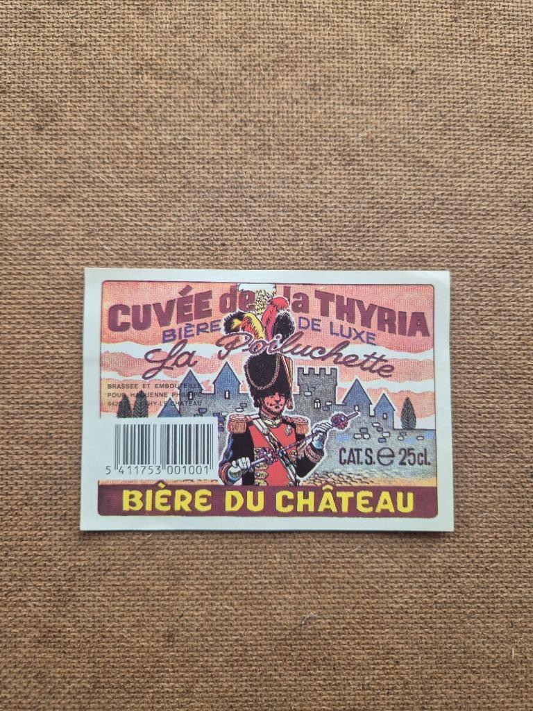 Etiquette Cuvée de la Thyria - La Poiluchette, Enlèvement ou Envoi, Utilisé, Autres types, Autres marques